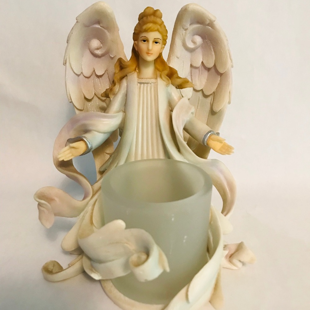 Angel Tea Light Votive Candle Holder 6.5 inches